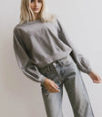 Long sleeves top in grey