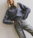 Long sleeves sweater in blue