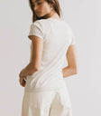 Knit top in ivory