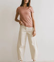 Knit top in terracotta