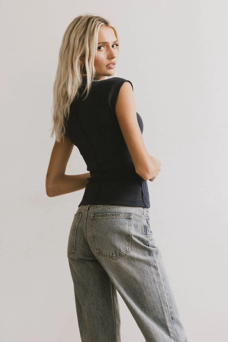Basic top in blue