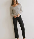 Long sleeves top in cream