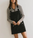 Two hand pockets overall in dark teal