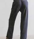 Plain color pants in navy