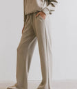 Two hand pockets pants in taupe
