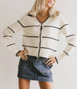 Long sleeves top in ivory
