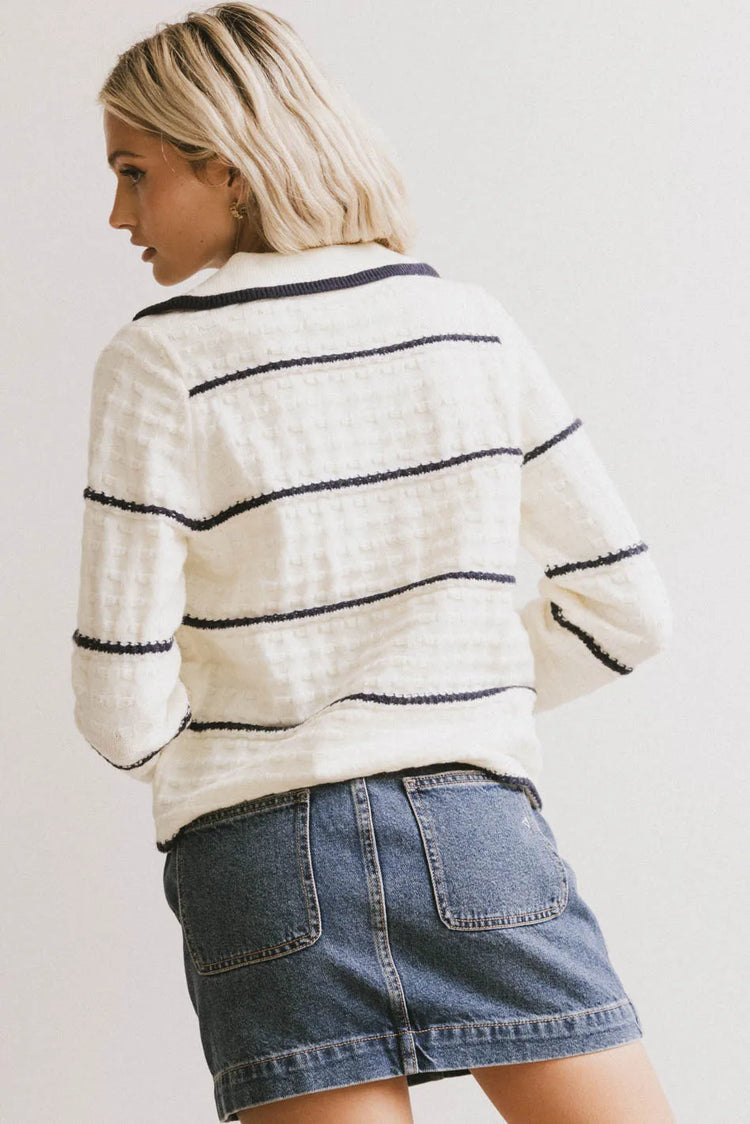 Knit top in ivory