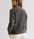 Long sleeves top in black
