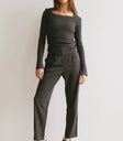 Pants in charcoal