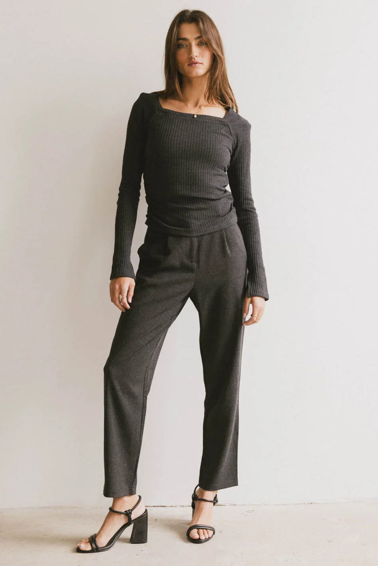 Pants in charcoal