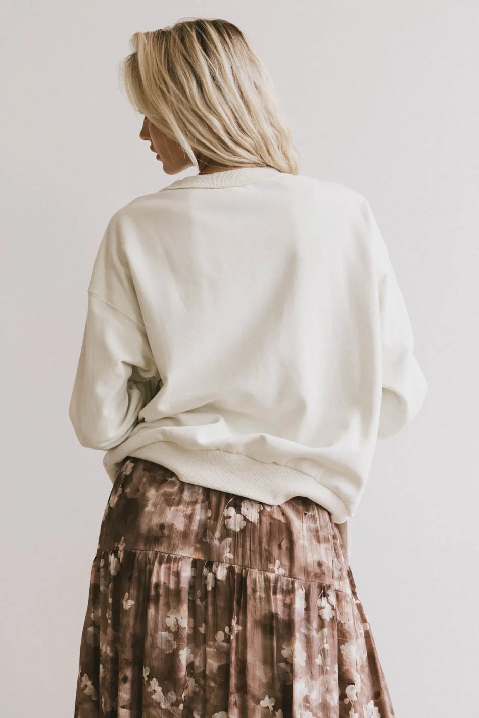 Knit top in cream