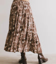 Woven skirt in brown