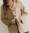 Long sleeves blazer in tan