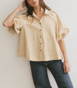 Callum Button Up in Mustard - FINAL SALE