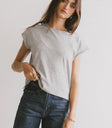 Harry Cutoff Top in Grey