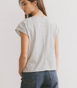 Plain color top in grey