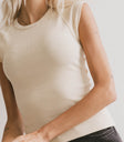 ribbed basic tee