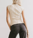 ribbed short sleeve top