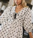 Woven dress in cream