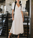 Midi dress in white