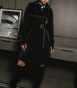 Trench coat in black