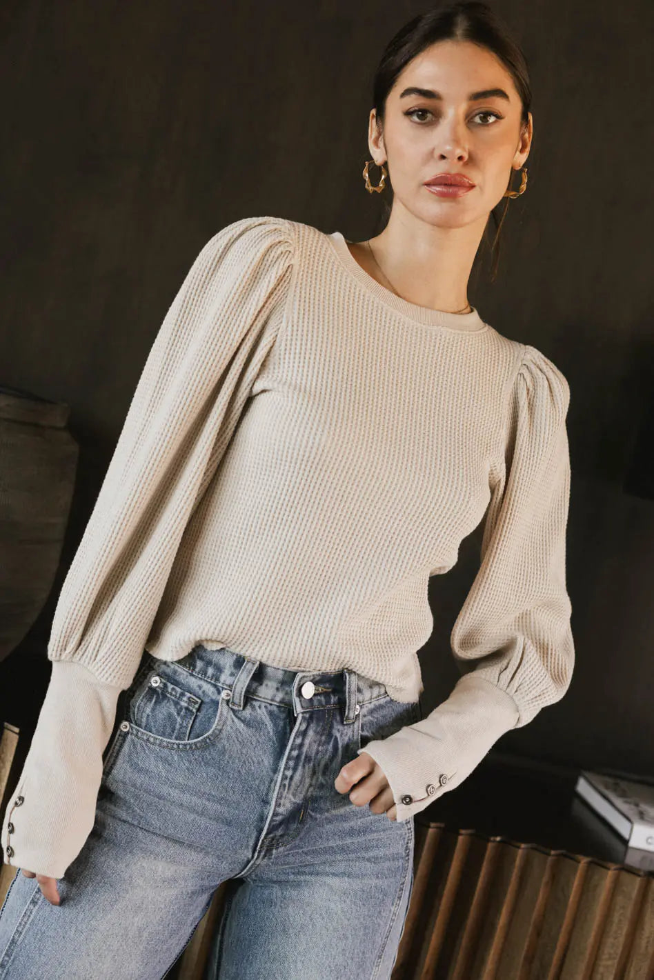 Top in cream