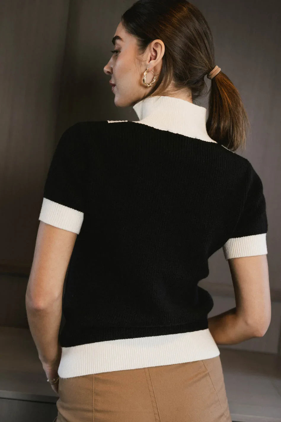 Short sleeves to pin black
