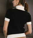 Short sleeves to pin black