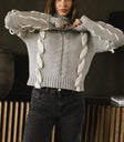 Knit top in grey