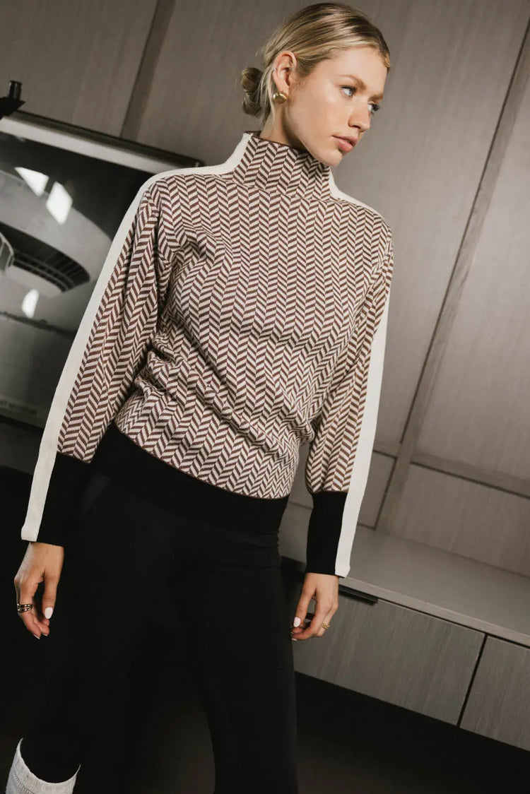 F√©r B√∂hme Herringbone Sweater - FINAL SALE