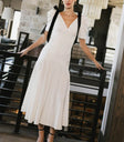Midi dress in cream