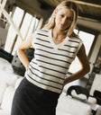 Ashen Sweater Vest in Navy - FINAL SALE