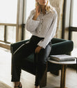 Long sleeves blouse in white