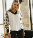 Knit top in white