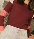 Burgundy basic top