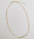 Kendra Paper Clip Chain Necklace