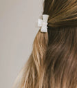 MINI WHITE BOW CLIP