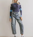 Medium wash denim