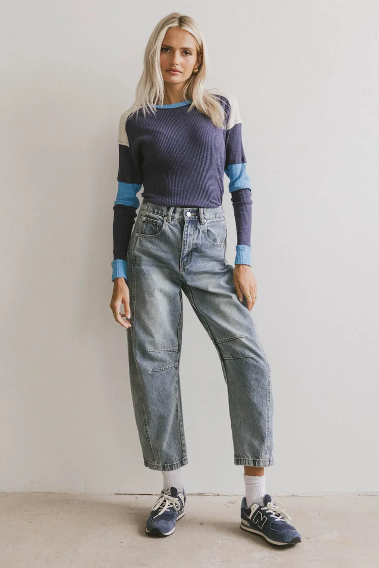 Medium wash denim