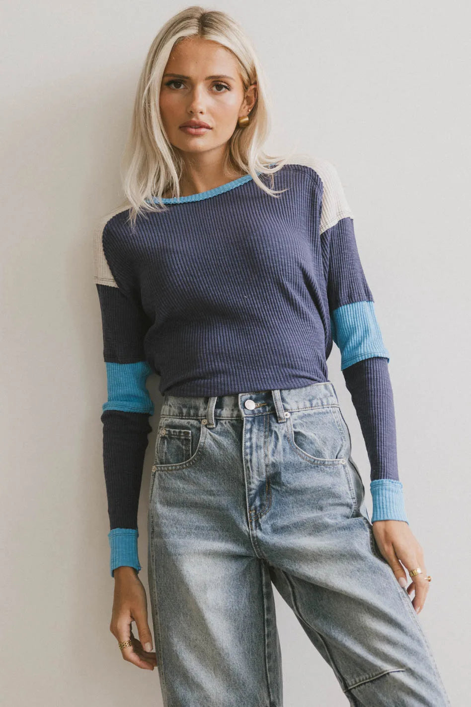 Basic top in blue