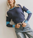 Long sleeves top in navy