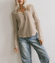 Long sleeves striped top