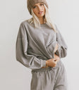 Knit sweatshirt in grey