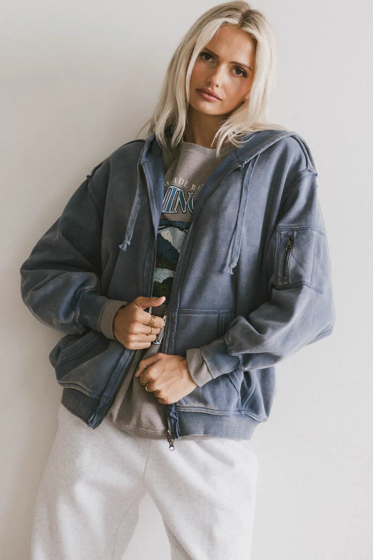 Hoodie in blue