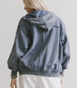 Plain color hoodie in blue