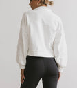 Plain color top in white