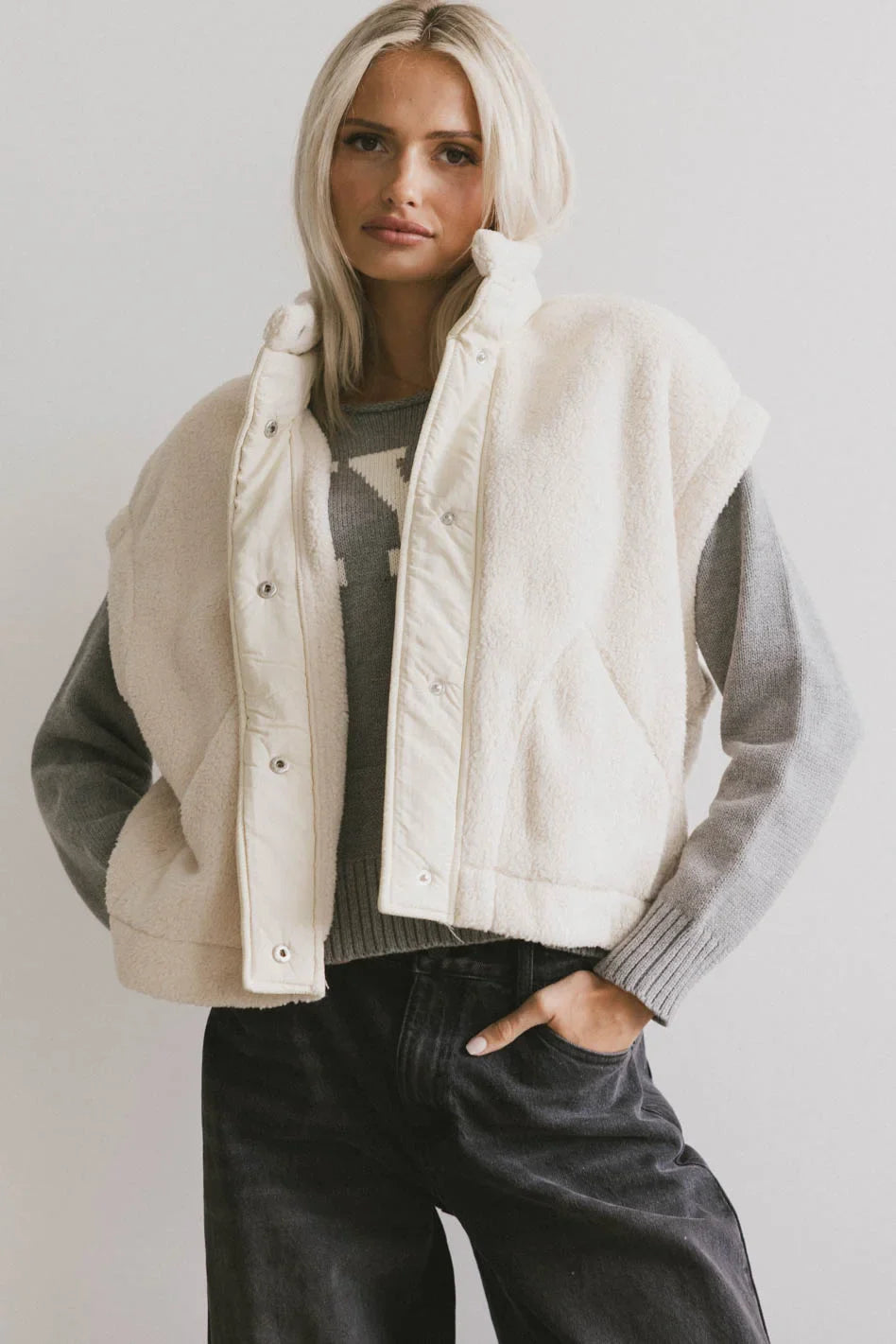 Samirah Sherpa Vest - FINAL SALE