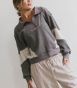 grey zip up sweater