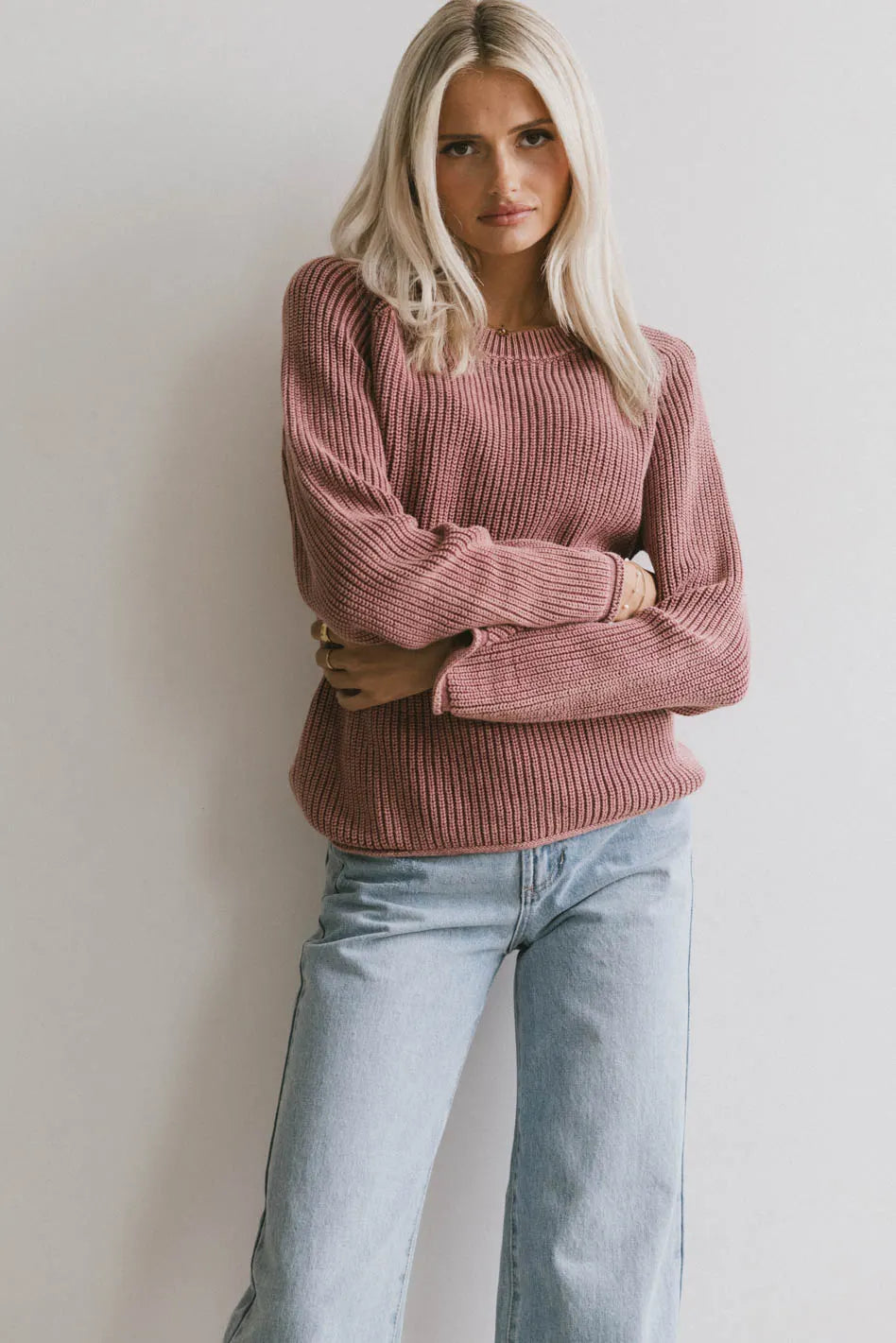 Long sleeves top in wine