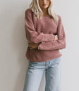 Long sleeves top in wine